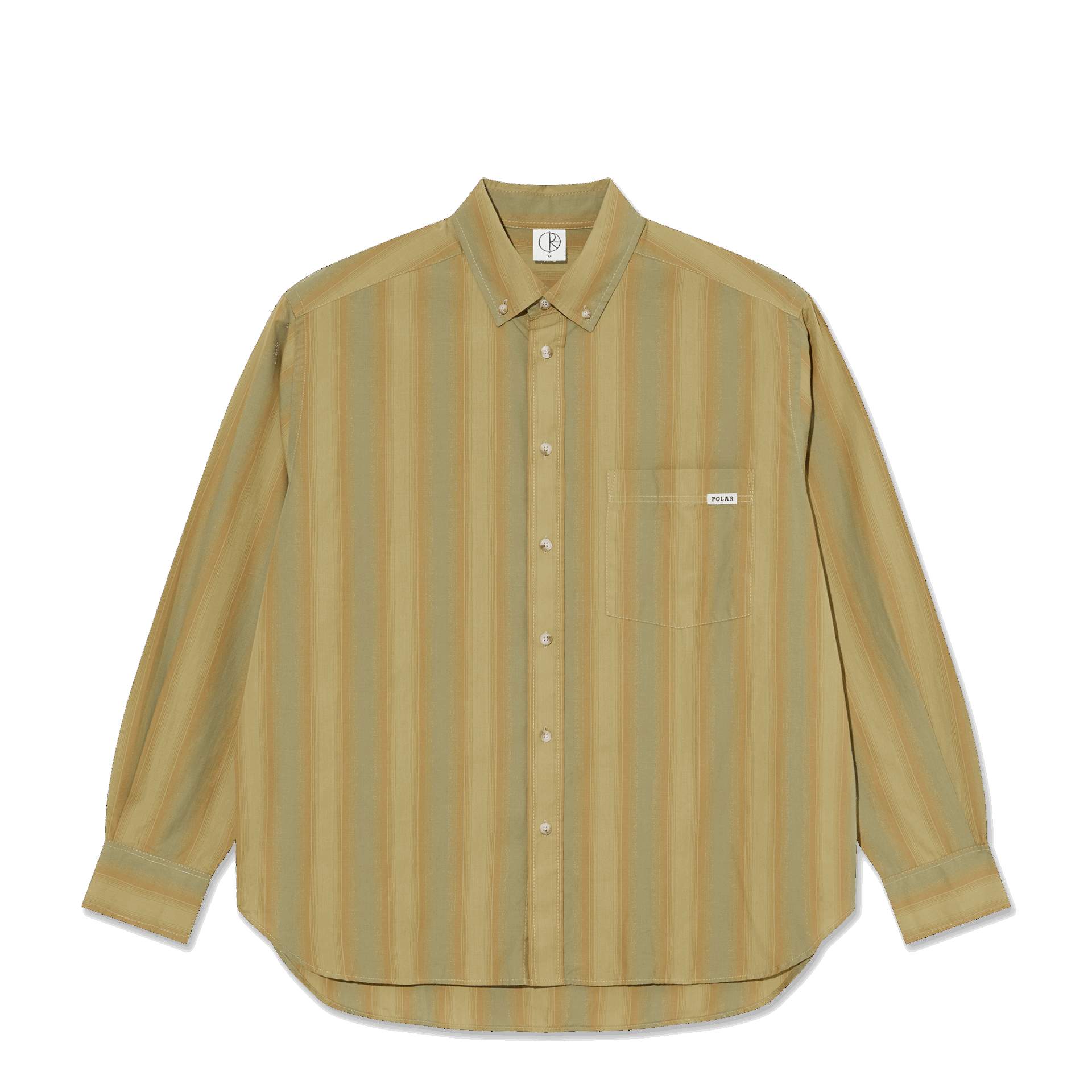 CHEMISE – POLAR – BEN LS SHIRT – GREEN STRIPE