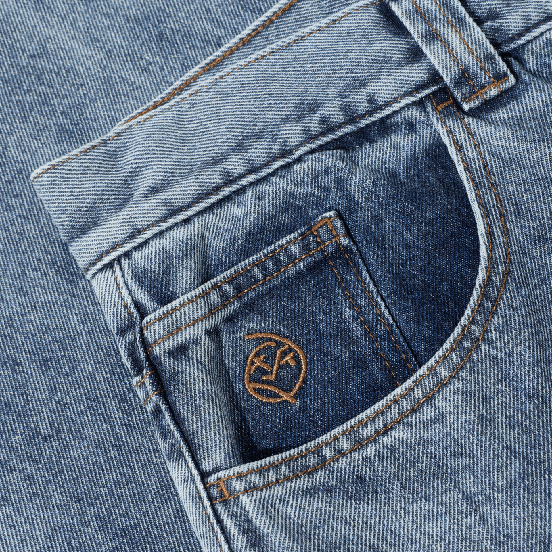 BAGGY – POLAR – BIG BOY PANTS – HEAVY WASHED BLUE – Image 4