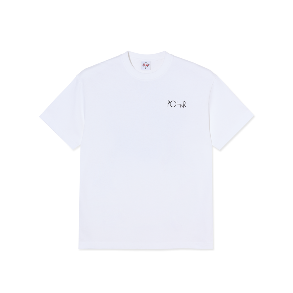 T-SHIRT – POLAR – FILL LOGO TEE – MÄRTAS ROSES – WHITE – Image 2