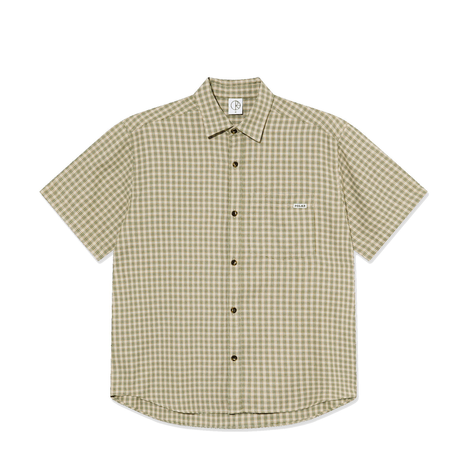 CHEMISE - POLAR - MITCHEL SHIRT - BEIGE / GREEN