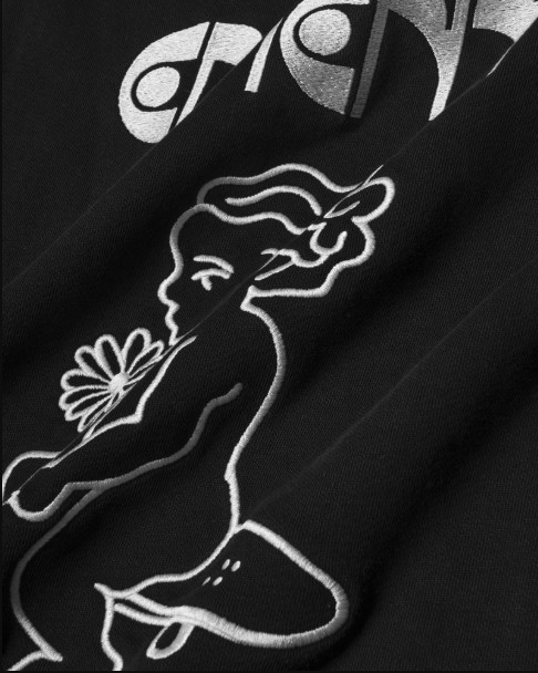 SWEATSHIRT – Ementa SB – FIRST WORD CREW – BLACK / WHITE – Image 6