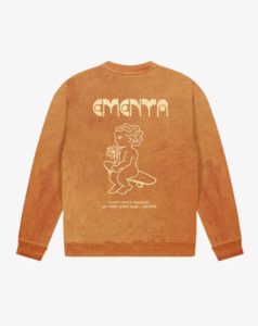 SWEATSHIRT – Ementa SB – FIRST WORD WASHED CREW – MUSTARD WASHED