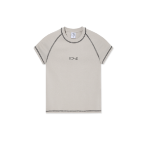 T-SHIRT FEMME – Polar Skate Co. – BABY TEE SCRIPT LOGO – GREY / BLACK