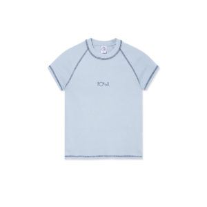 T-SHIRT FEMME – Polar Skate Co. – BABY TEE SCRIPT LOGO – LIGHT BLUE / DARK BLUE