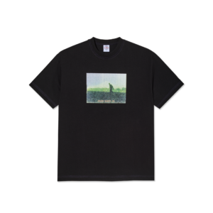 T-SHIRT – Polar Skate Co. – CONTRAST TEE “BEACH WALK” – BLACK / PURPLE