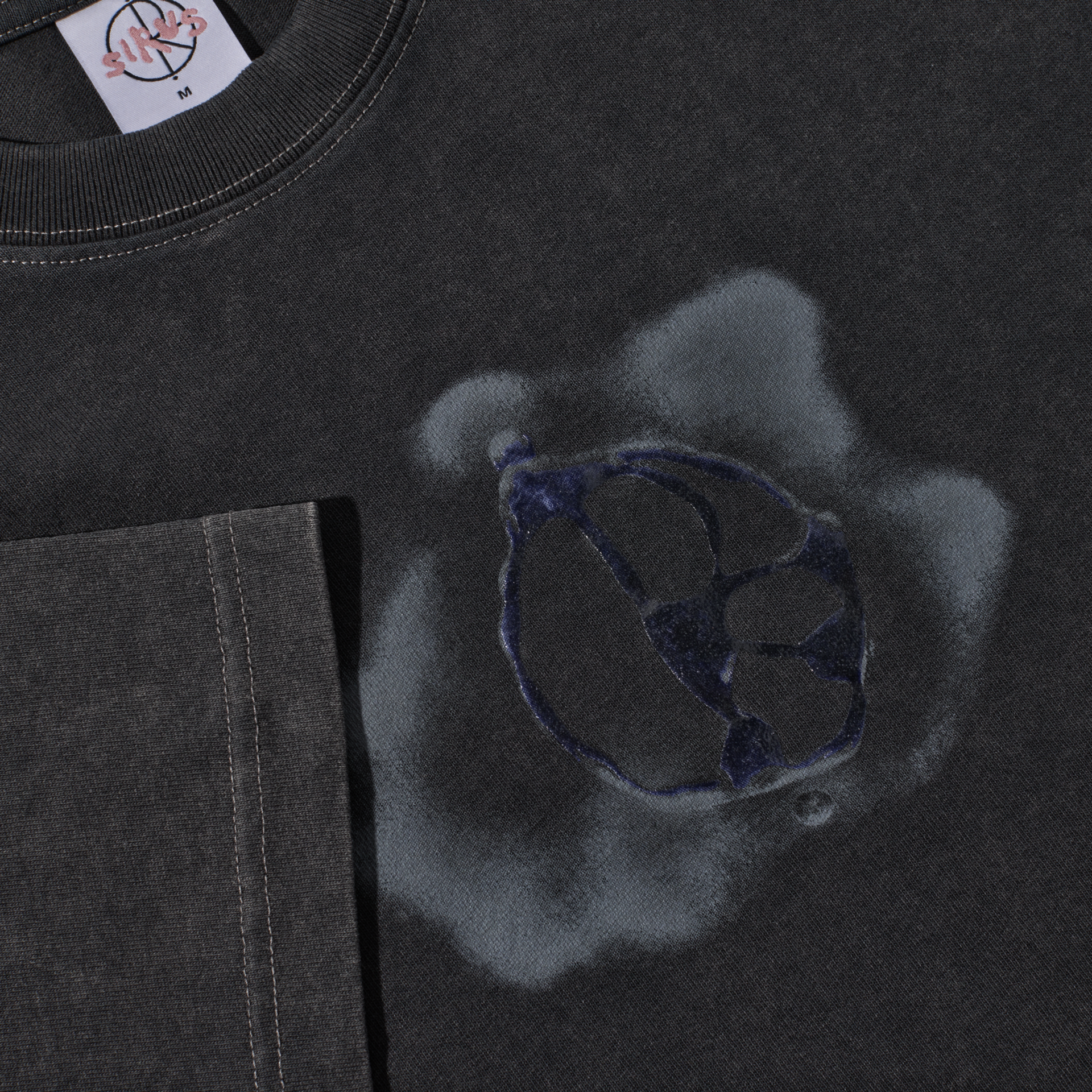 T-SHIRT – Polar Skate Co. – METAL LOGO TEE – SILVER / BLACK – Image 3