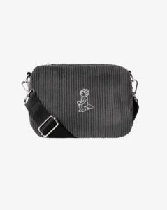 SAC BANDOULIÈRE – Ementa SB – FLUFFY IKON CORDUROY SHOULDER BAG – ANTHRACITE