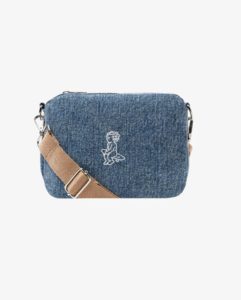SAC BANDOULIÈRE – Ementa SB – FLUFFY IKON DENIM SHOULDER BAG – BLUE STONE WASHED
