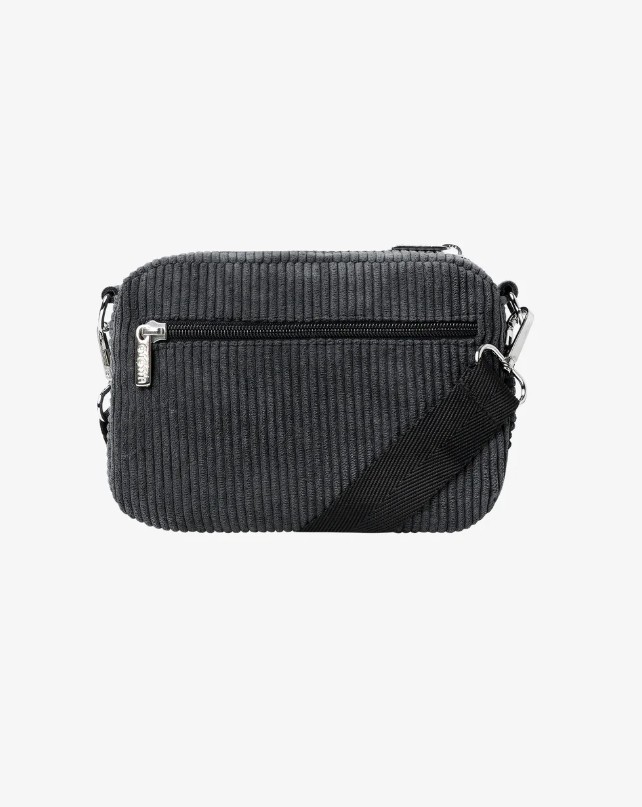 SAC BANDOULIÈRE – Ementa SB – FLUFFY SIGNATURE CORDUROY SHOULDER BAG – ANTHRACITE – Image 2