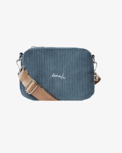 SAC BANDOULIÈRE – Ementa SB – FLUFFY SIGNATURE CORDUROY SHOULDER BAG – OCEAN
