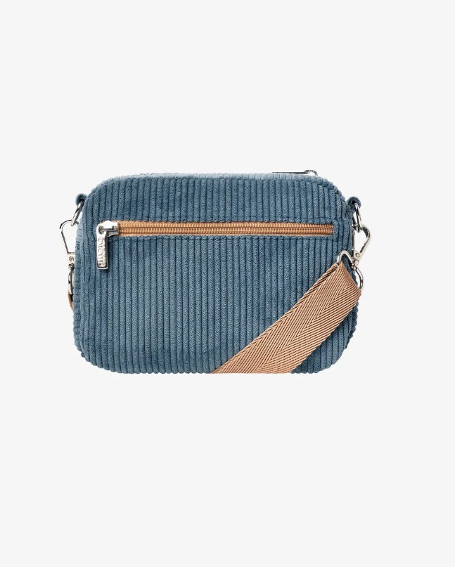 SAC BANDOULIÈRE – Ementa SB – FLUFFY SIGNATURE CORDUROY SHOULDER BAG – OCEAN – Image 2