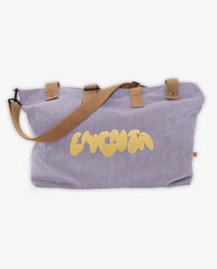 SAC WEEKEND – Ementa SB – NAVEGANTE GRAFFITI CORDUROY WEEKEND BAG – PURPLE